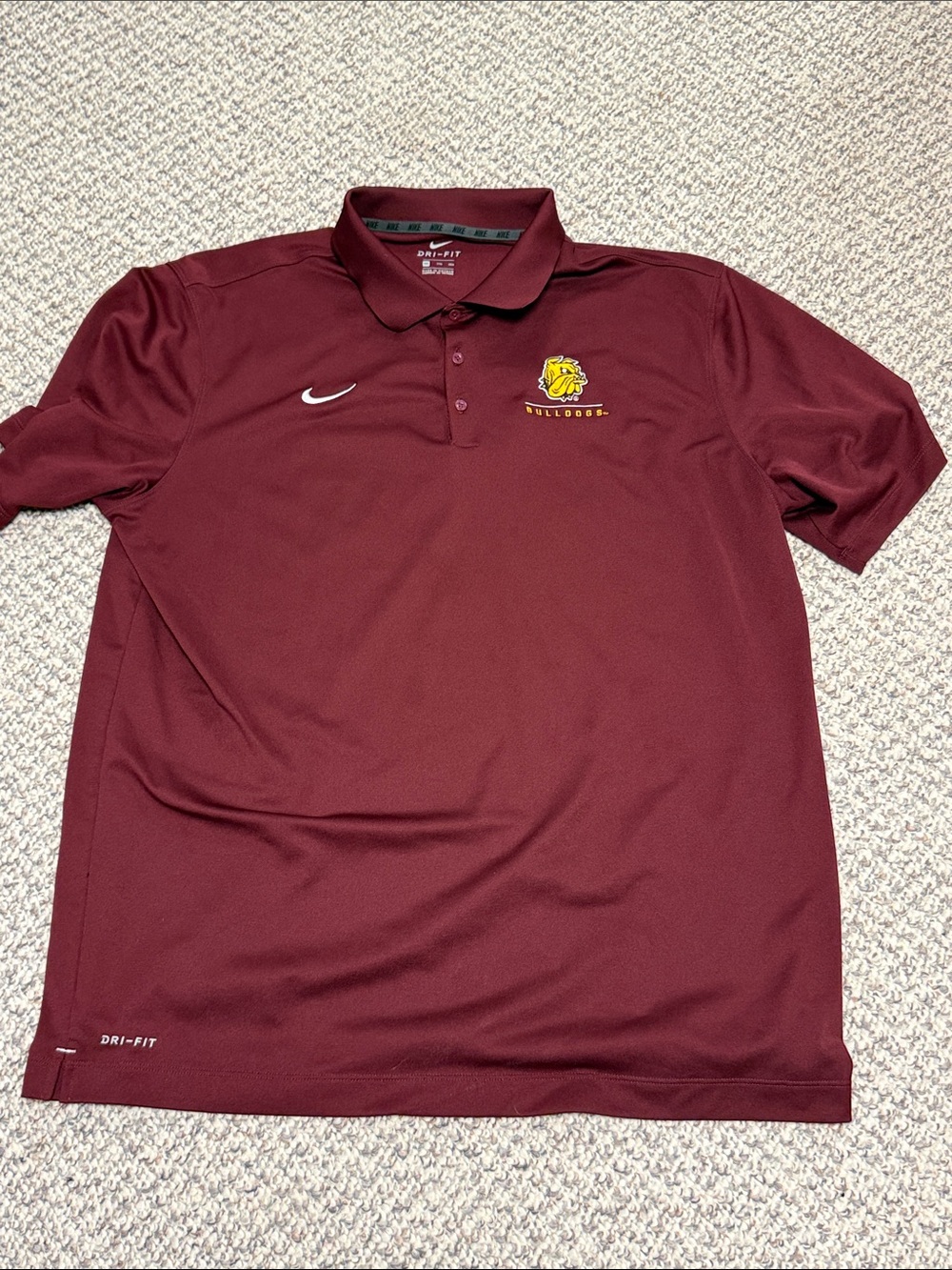 Nike Maroon UMD Bulldogs Dri-FIT Polo Shirt